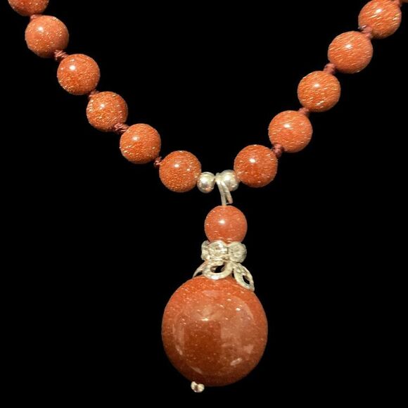 Natural Sunstone Necklace Earring Set NWT Black Friday sale! - Picture 11 of 11